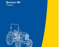 Operator's Manual for New Holland Tractors model Boomer 8N