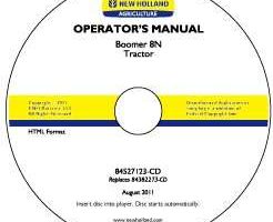 Operator's Manual on CD for New Holland Tractors model Boomer 8N