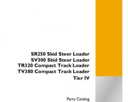 Parts Catalog for Case Skid steers / compact track loaders model SR250
