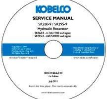 Service Manual on CD for Kobelco Excavators model SK295-9