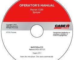 Operator's Manual on CD for Case IH Sprayers model Patriot 3230