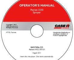Operator's Manual on CD for Case IH Sprayers model 3330