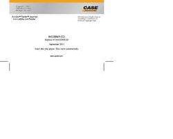 Operator's Manual on CD for Case Excavators model CX160B