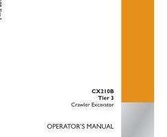 Case Excavators model CX210B Operator's Manual