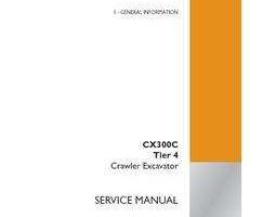 Case Excavators model CX300C Service Manual