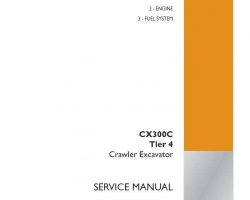 Case Excavators model CX300C Service Manual