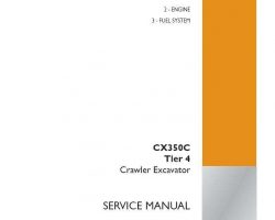 Case Excavators model CX350C Service Manual