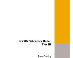 Parts Catalog for Case Compactors model DV207