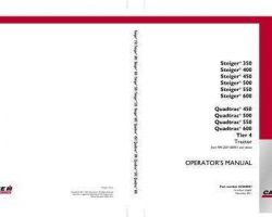 Operator's Manual for Case IH Tractors model 450QT