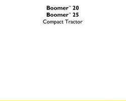 Service Manual for New Holland Tractors model Boomer 25