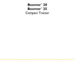 Service Manual for New Holland Tractors model Boomer 20