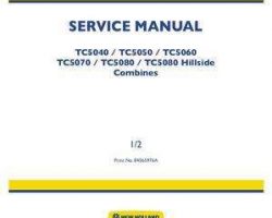 Service Manual for New Holland Combine model TC5050