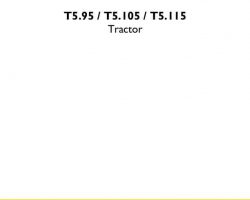 Service Manual for New Holland Tractors model T5.105