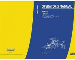 Operator's Manual for New Holland Windrower model H8080