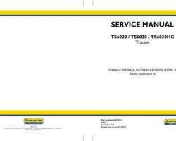 Electrical Wiring Diagram Manual for New Holland Tractors model TS6030