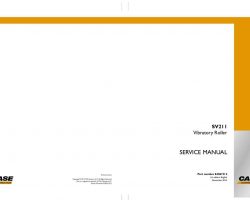 Case Compactors model SV211 Service Manual