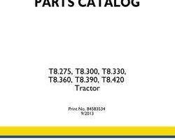 Parts Catalog for New Holland Tractors model T8.330