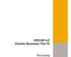 Parts Catalog for Case Excavators model CX210C