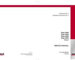 Service Manual for Case IH Sprayers model 3530