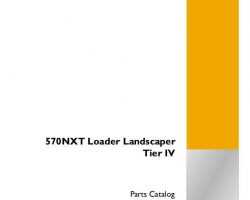 Parts Catalog for Case Loader backhoes model 570NXT