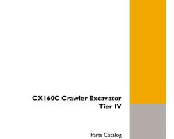 Parts Catalog for Case Excavators model CX160C