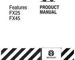 Operator's Manual for New Holland Harvesting equipment model FX25