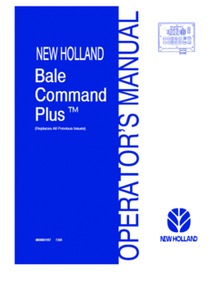 Operator's Manual for New Holland Balers model 688