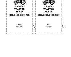New Holland Tractors model 5635 Service Manual