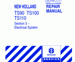 Electrical Wiring Diagram Manual for New Holland Tractors model TS110