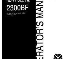 Operator's Manual for New Holland Tractors model 9030