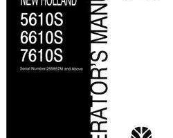 Operator's Manual for New Holland Tractors model 6610S