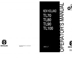 Operator's Manual for New Holland Tractors model TL100