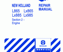 New Holland Skid Steer Loader model LX885 Shop Service Repair Manual