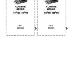 Service Manual for New Holland Combine model TR99
