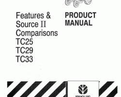Operator's Manual for New Holland Tractors model TC25