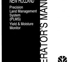 Operator's Manual for New Holland Combine model TR89