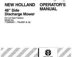 Operator's Manual for New Holland Tractors model LS35