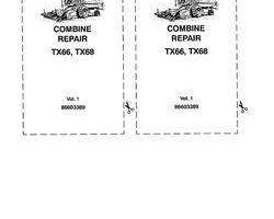 Service Manual for New Holland Combine model TX68
