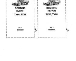 Service Manual for New Holland Combine model TX66