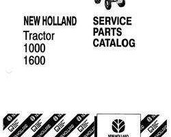 Parts Catalog for New Holland Tractors model 1600