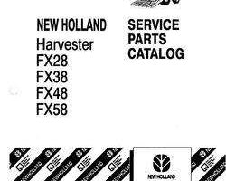 Parts Catalog for New Holland Harvesting equipment model FX38