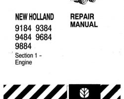 Service Manual for New Holland Tractor model 9184