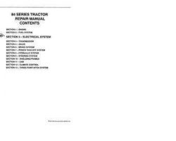 Electrical Wiring Diagram Manual for New Holland Tractors model 9884