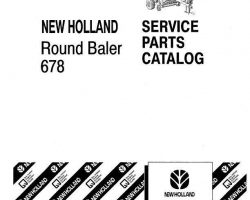 Parts Catalog for New Holland Balers model 678
