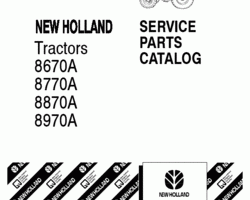 Parts Catalog for New Holland Tractors model 8770A