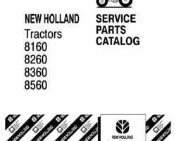 Parts Catalog for New Holland Tractors model 8160