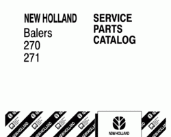 Parts Catalog for New Holland Balers model 271