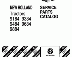 Parts Catalog for New Holland Tractors model 9384
