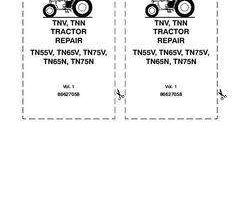 Service Manual for New Holland Tractors model TN65N