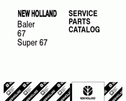 Parts Catalog for New Holland Balers model S67